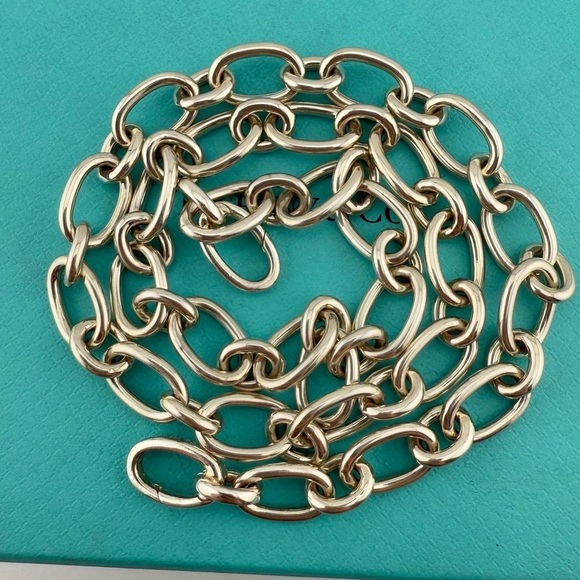 Tiffany & Co. Clasping Ends Necklace Sterling Silver 18.25" - Picture 6 of 8